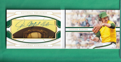CATFISH HUNTER 2022 NATIONAL TREASURES "NICKNAME" AUTO LEGENDARY SIG GOLD #3/10