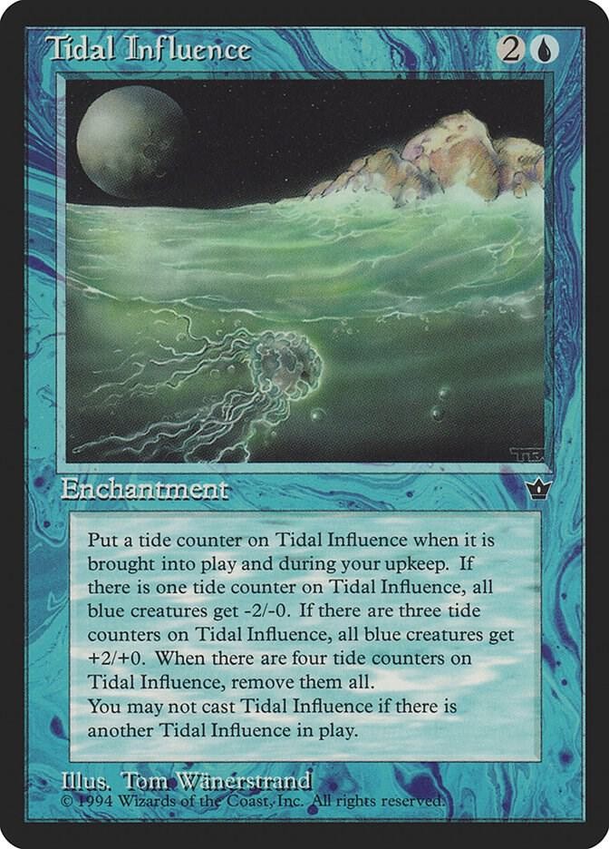 Tidal Influence Fallen Empires Magic The Gathering MTG Card 1994 Lightly Played