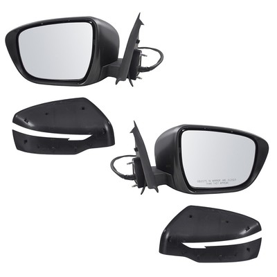 Set of Side View Power Mirrors Signal Glass & Housing for 15 16 17 Nissan Juke
