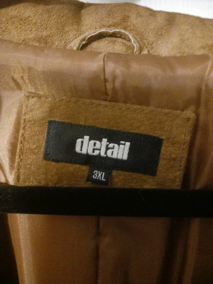 VINTAGE detail Mens Suede blazer Jacket UK 3XL ( 52-54 in ) tan Leather - Image 2 of 4