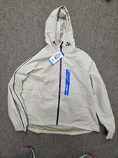 New Tommy Hilfiger Womens Chino Tan Full Zip Hooded Softshell Jacket Large L NWT