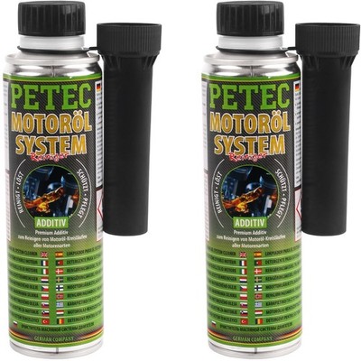 2x PETEC MOTORSPÜLUNG MOTORÖL SYSTEM REINIGER 300 ml MOTORREINIGER BENZIN DIESEL