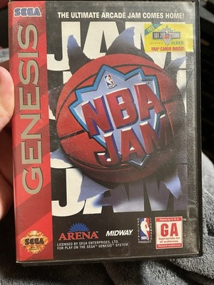NBA Jam [Sega Genesis - 1993] Complete in Box (CIB) - CLEAN!