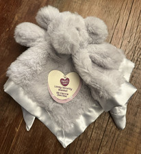 Parents Choice Gray Elephant Satin Plush Baby Security Blanket Lovey Boys Girls