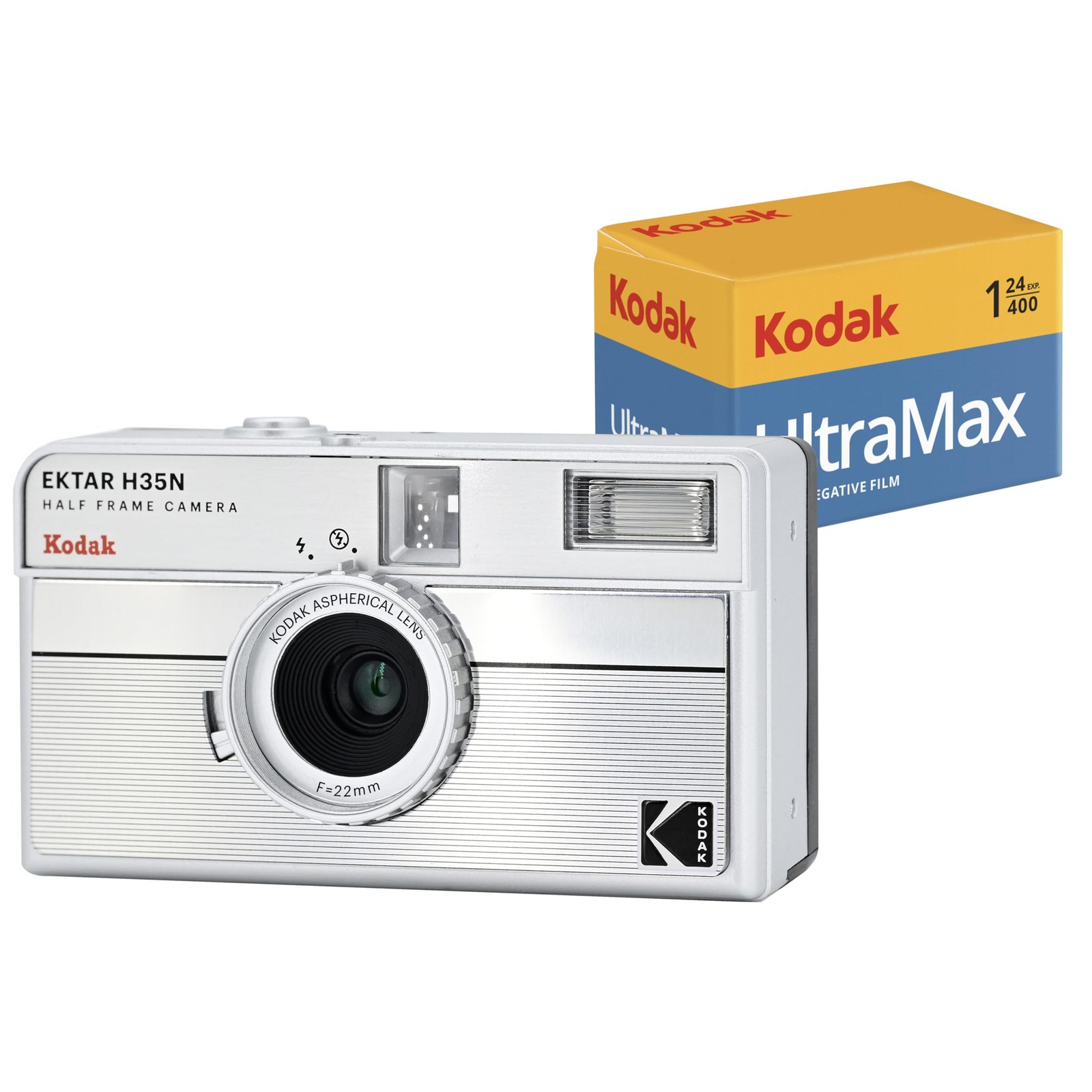 EKTAR H35N Kit Souvenirs - Appareil Photo Demi-Cadre et Pellicule Couleur