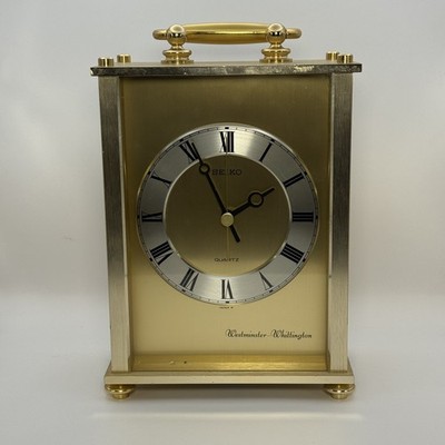 SEIKO Westminster Whittington Mantel Vintage Chime Clock, Made in