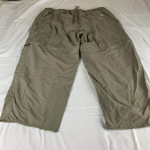 Columbia PFG Pants Mens XXL/30 Convertible Omni-Shade Olive Khaki Liner READ - Picture 13 of 13