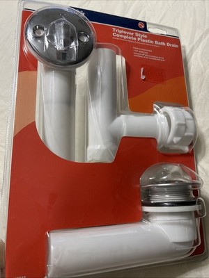 (1)-Do it Plastic Trip Lever Bath Drain for Concealed Drain, Chrome. 412643