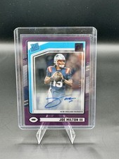 24 Panini Clearly Donruss - Rated Rookie Joe Milton #97 Purple Autographs 16/75