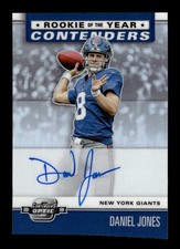 2019 Panini Contenders #RYA-DJ Daniel Jones Auto ROY Contenders Holo #/99