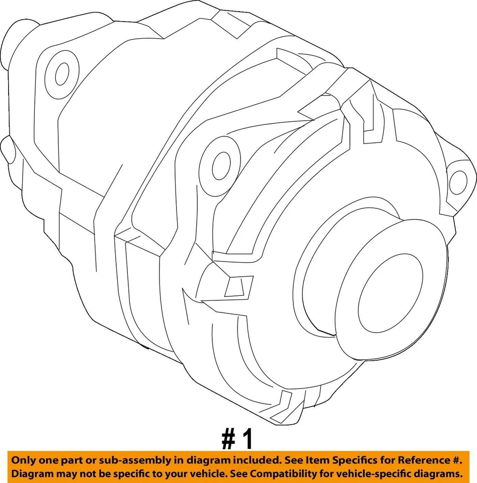 Alternador compatible con 14-21 INFINITI QX80 5254721 Foto 4 de 4