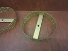 2 Vintage Brass Shade Rings For Slag Glass Shades/ Lighting — photo 5