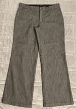 Lee Women  s Regular Fit Mid Rise Trouser Pants Sz 14 Short Flex Motion Gray