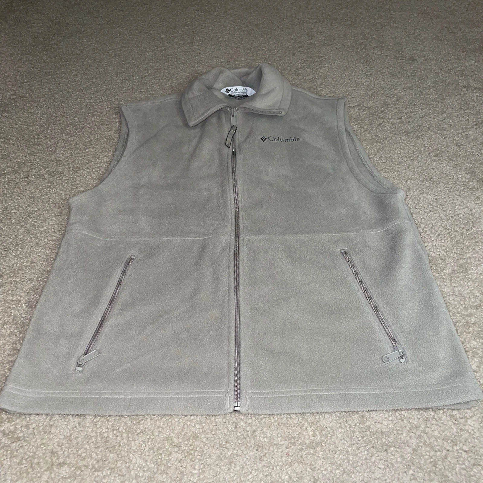 Columbia Mens Beige Fleece Full Zip Vest Jacket WM1480 Beige Size Medium
Opens in a new window or ta