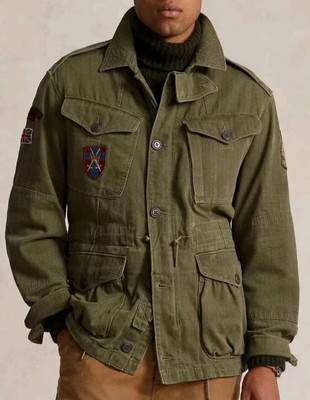 Polo Ralph Lauren Denim & Supply Patchwork Military Field Jacket