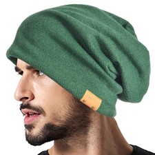 Men Oversized Slouch Beanie Large Skullcap Knit Hat Winter Warm Cap 1 PCS