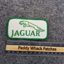 Vintage Jaguar Patch Car Auto Green White 70s 80s Z8