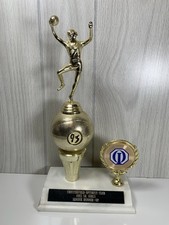 Vintage Girls Women’s Basketball Trophy 1993 Optimist Club Gold Color Plastic