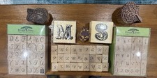 Rubber Stamp Alphabet lot