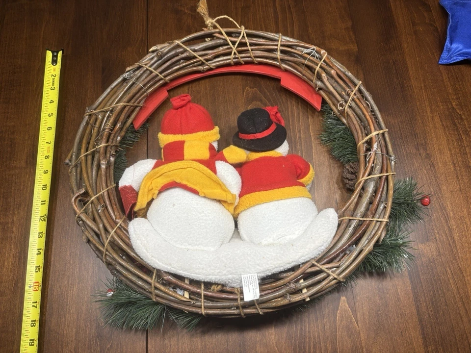 IOWA STATE CYCLONES GRANDE 12 NAVIDAD FELIZ FIESTA CORONA PUERTA 20 PULGADAS Foto 3 de 3