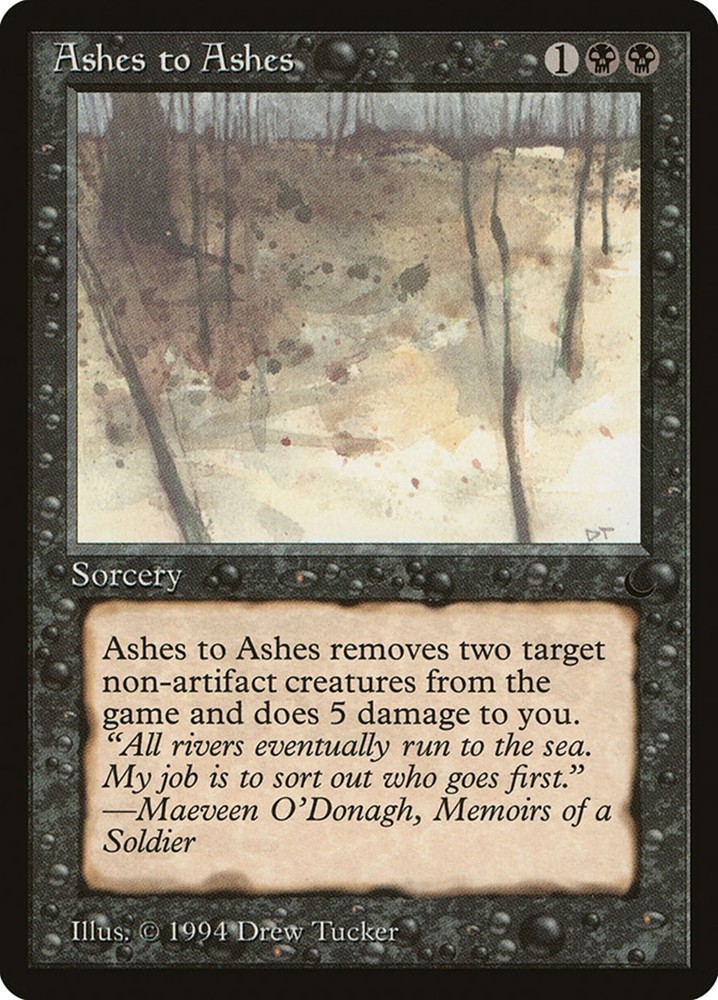 Ashes to Ashes - MtG The Dark - Common NM 1994