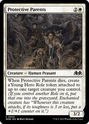Protective Parents - Wilds of Eldraine WOE #24 Common MTG