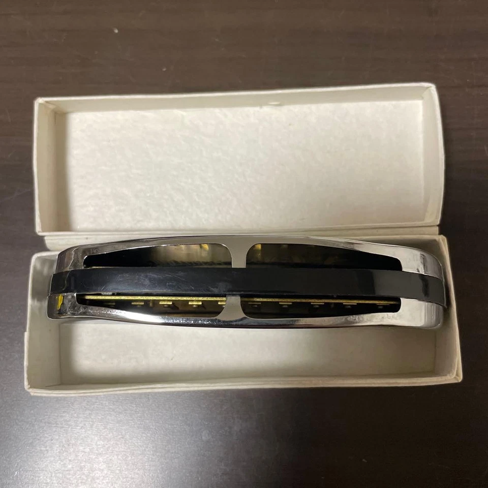 Swan Blues Harp Harmonica Metal Case Vintage Used Musical Instrument WWE - Image 3 of 4