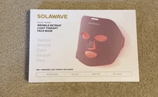SOLAWAVE Radiant Renewal Wrinkle Retreat Light Therapy Face Mask ~ SEALED BOX