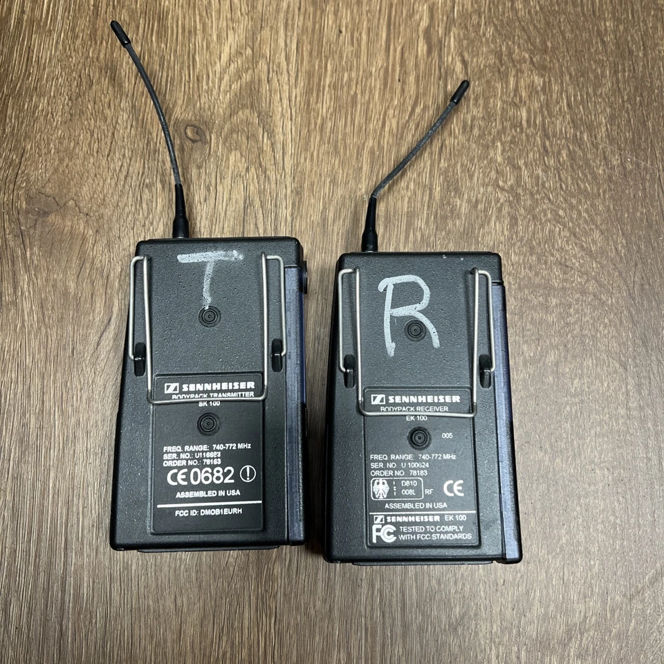 Sennheiser EW100 Body Mic Pack Wireless Transmitter And Receiver, Working - Image 2 of 4