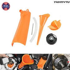 Oil Filter Crankcase Drain Primary Case Drip-Free Funnel Cap Wrench For Harley