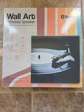 Record Player Wall Art Wireless Bluetooth Speaker - NEW IN BOX