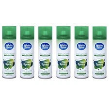 6 Pack White Rain Aerosol Hairspray Unscented Extra Hold 7.0Oz Each