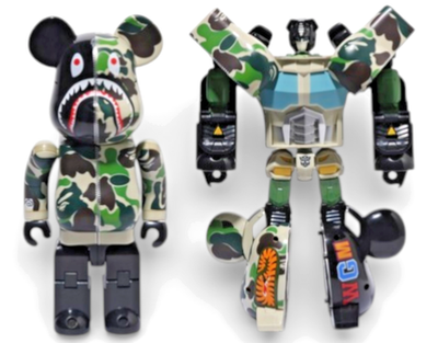 BE@RBRICK OPTIMUS PRIME CAMO SHARK 400％ BE@RBRICK Transformers Optimus Prime BAPE CAMO SHARK 400% MEDICOM