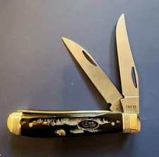  2023 Case Xx Rough Jig Buffalo Horn Mini  Trapper (BH207W  S35VN) Item No.65093