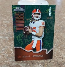 2021 Trevor Lawrence Rookie Card /99 Jacksonville Jaguars Clemson Tigers. rookie card picture