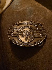Billy Mills Native American Youth Running Strong belt buckle Olympic Gold 1964