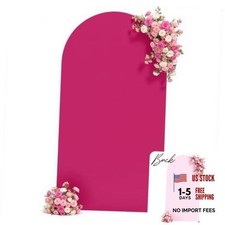 Arch Backdrop Cover, Double-Color Pink  Hot Pink 7.2FT Light Pink Rose Red