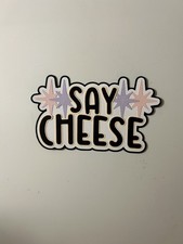 Say Cheese Handmade Scrapbook Title Paper Pieced Die Cut