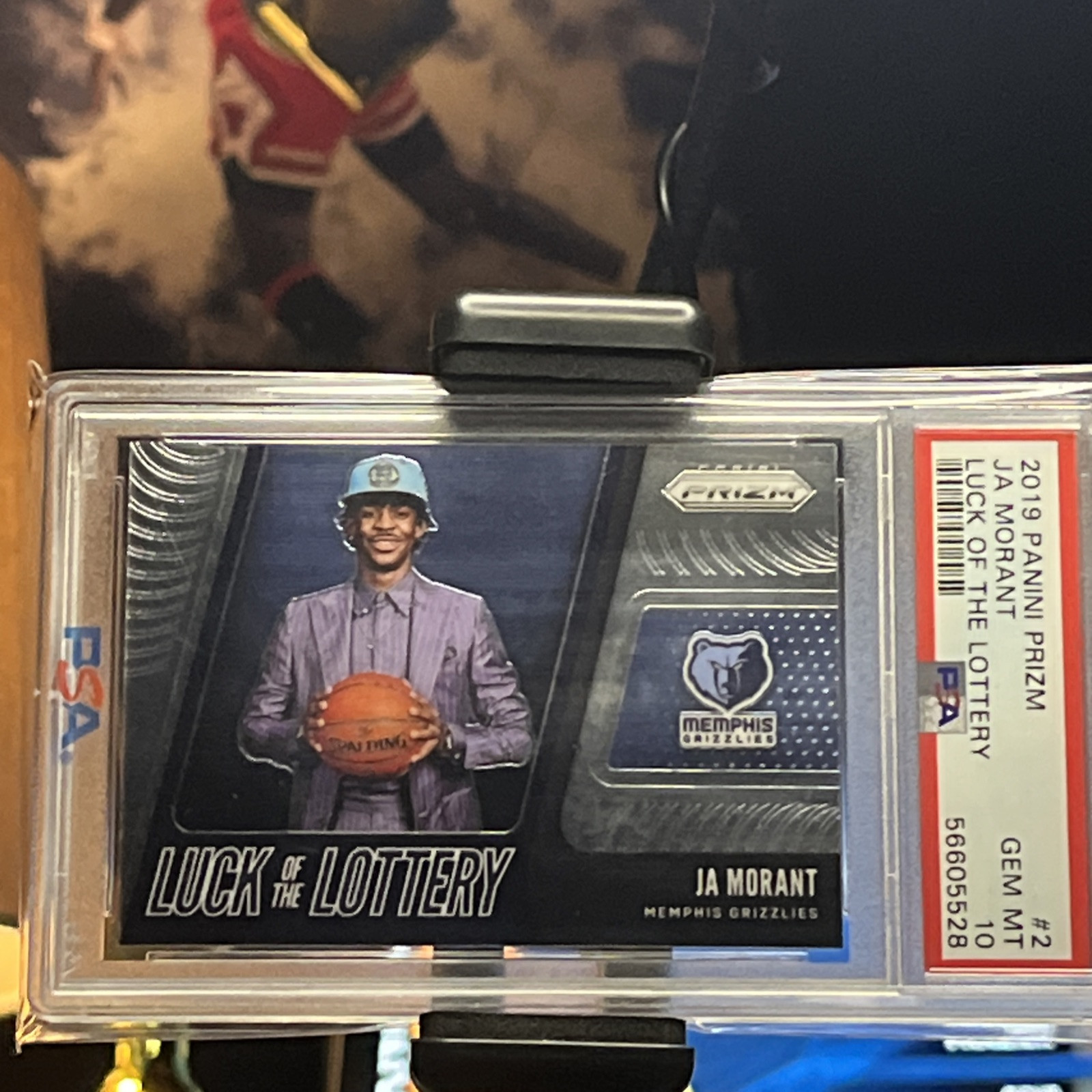 2019-20 Panini Prizm - Luck of the Lottery #2 Ja Morant (RC) PSA 10