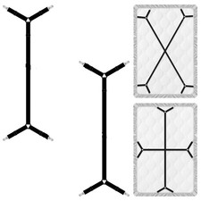 4 Pcs Bed Sheet Straps, Adjustable Fitted Sheet Clips Keeping Sheets Place Heavy