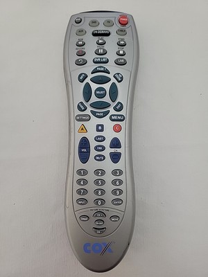 Cox OEM Cable Communications Universal TV DVR Remote Control Silver - TESTED