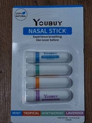 Nasal Stick Set of 4, Enhance Breathing + Fresh Sensation.