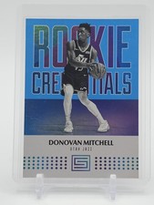 DONOVAN MITCHELL 2017-18 STATUS ROOKIE CREDENTIALS ROOKIE BLUE /199 #7 Q2091