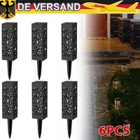 6X Led Solar Stecklampe Leuchte Lampen Lichter Garten Erdspieß Terrasse Licht De