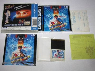 ストリートファイター2 Ⅱ ダッシュ PCエンジン HuCARD カートン箱