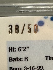 2022 Topps Pristine Vladimir Guerrero Jr. #193 Gold Refractor /50!!! BGS 9
