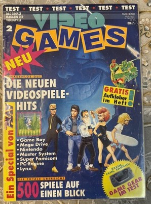 Video Games Magazin 1991 Ausgabe 2, Markt & Technik, Sammlerstück! Retro Gaming