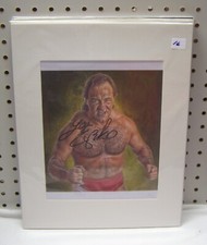 16  Larry Zbyszko   11x14 Matted Signed 8x10 Art Work  w/COA  PLEASE READ