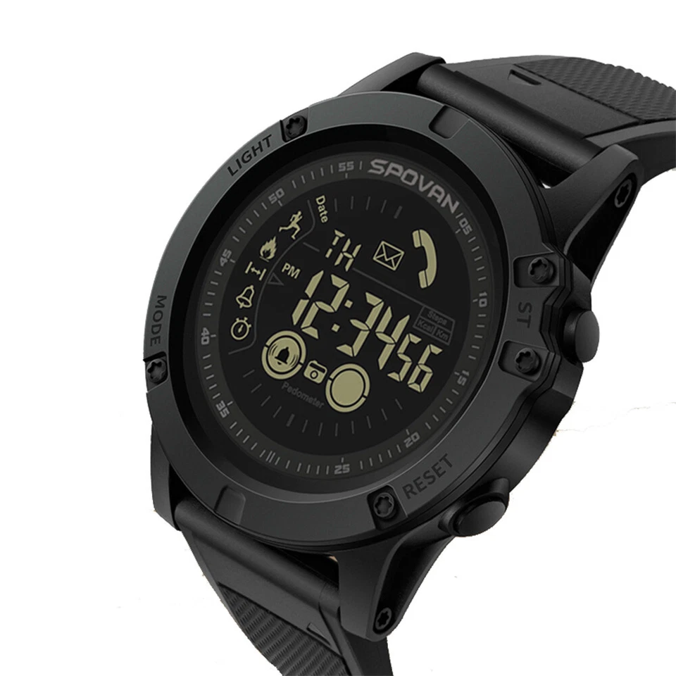 Men Outdoor Digital Sport Watch Pedometer Wrist Watch for iOS/Android S6S2 - Image 4 of 4