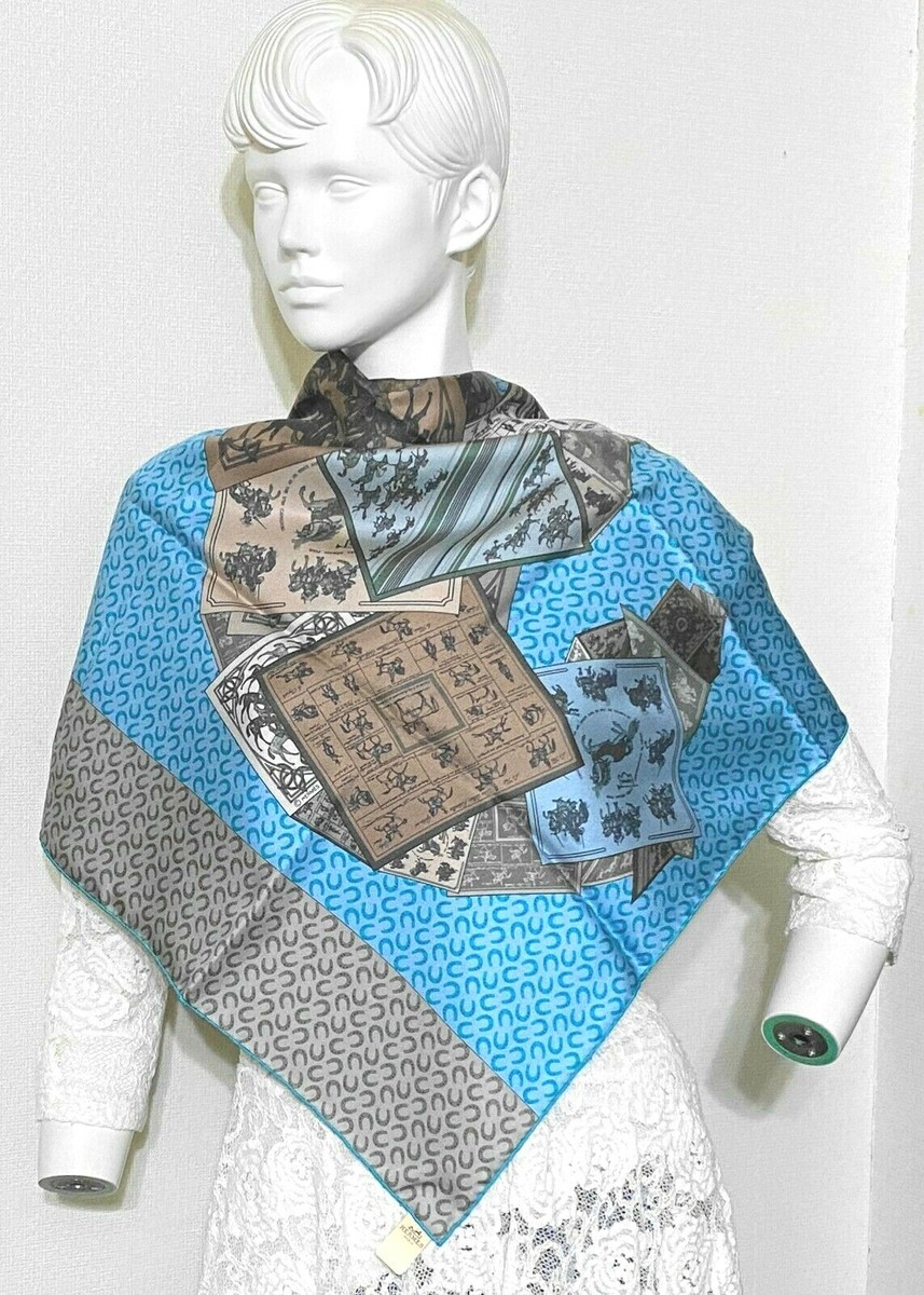 Hermes 100% silk Scarf 